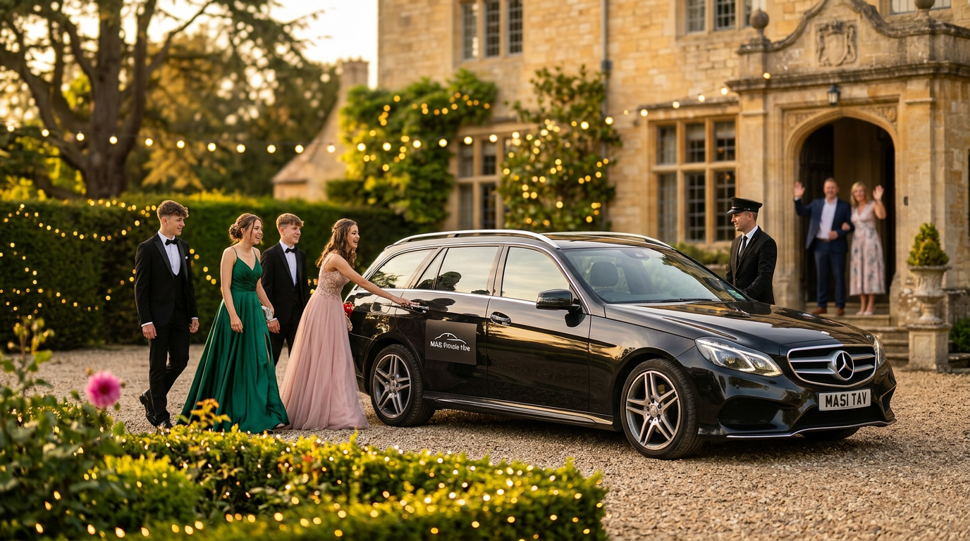 School Prom Transportation by NABs Private Hire — premium private hire across Berkshire and Oxfordshire